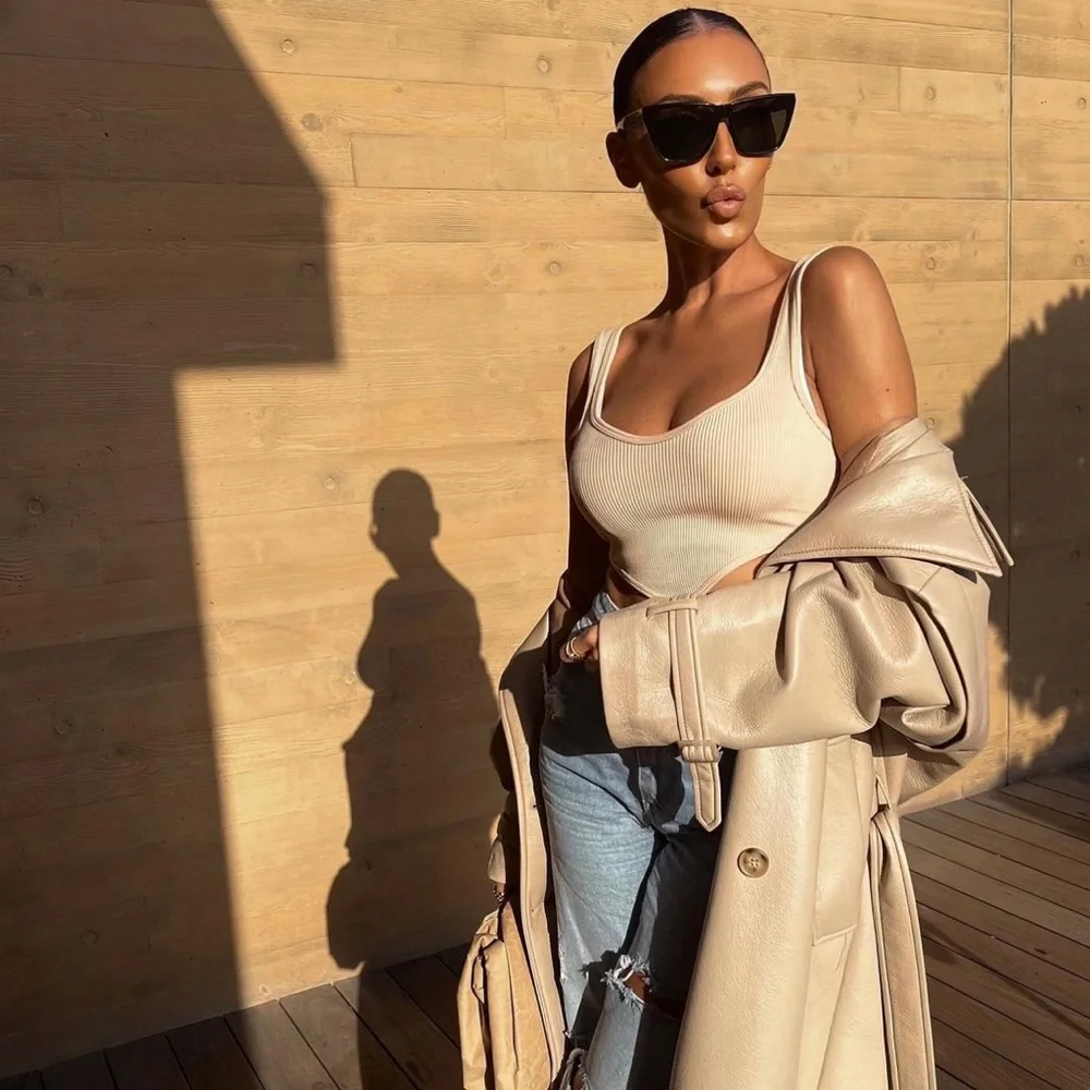 Zara Beige Pink Seamless Corset Top - Picture 8 of 16